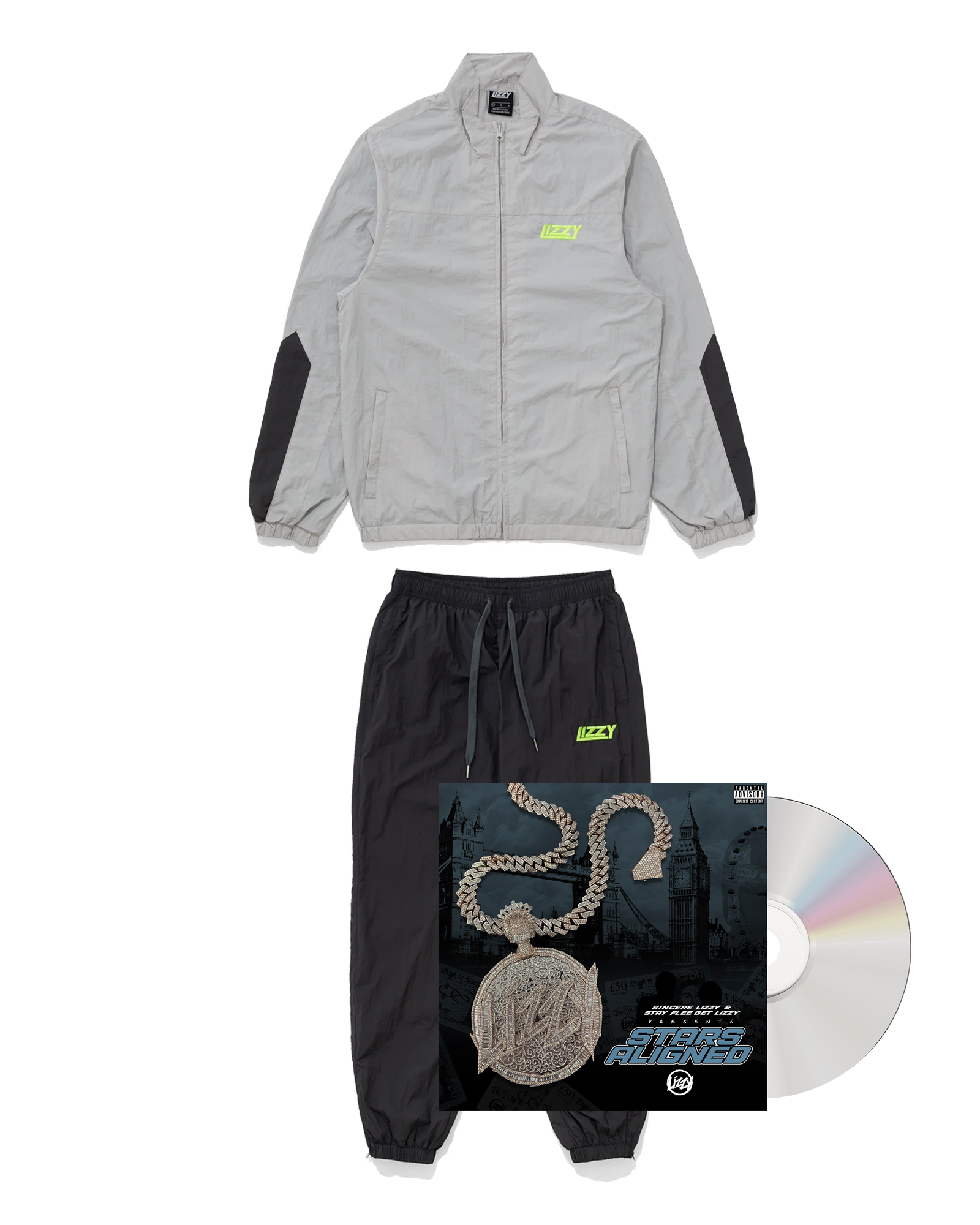 Stars Aligned CD + Grey Flee Suit Bundle